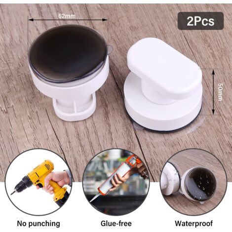 FKAnhängerteile 10 Pezzi – Maniglia/Maniglia di manovra – Metallo Rivestito in plastica – Nero