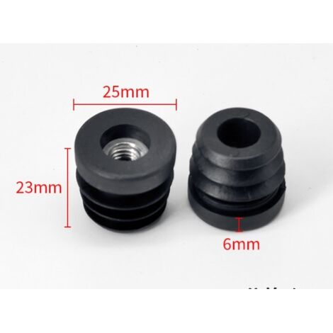 12 Manicotti Rotondi In Plastica Per Sedie E Ruote - Inserti Per Gamba Da 7/16'' (1,1 Cm) - Proteggi Pavimento E Ruote