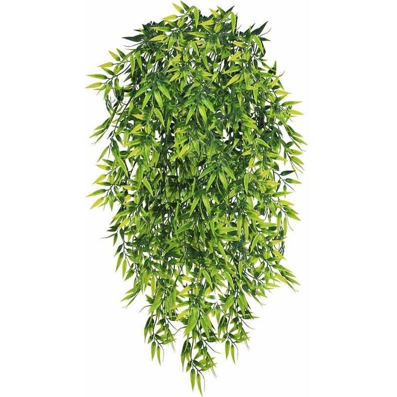 RECUTMS Künstliche Hängepflanzen - 2er Set Efeu-Ranken, Je 115 Cm, Kunststoff, Für Innen & Außen, Wanddekoration