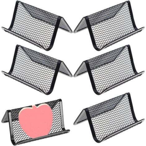 SHINING HOUSE Stück Mesh-Visitenkartenhalter, Metallgeflecht-Visitenkartenhalter, Metall-Visitenkartenständer für das Büro (1/4)