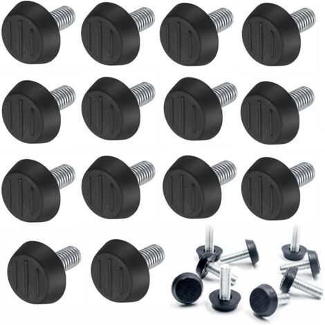 SHINING HOUSE 40er-Pack Möbel-Nivellierfüße, verstellbare Möbelnivellierung, Schrauben-Nivellierfüße, runde Basis, Stuhlbeinschrauben, Bodenschutz (1/5)