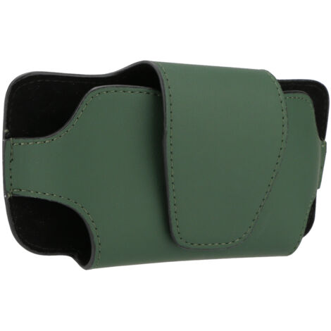 SHINING HOUSE Sonnenbrillen-Aufbewahrungsbox und Clip-Brillenhalter für Auto-Sonnenblende, Sonnenbrillenhalter, Leder-Aufbewahrungsetui (Armeegrün) (1/4)