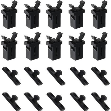 10 Pairs Kunststoff Touch Deckel Mülleimer Latch Lock Ersatz Kompatibel 20.112,5mm (1/5)