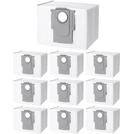 10 Staubbeutel-Zubehör für Roborock S8+/ S8 Pro Ultra/ S7 MaxV Ultra/ S7 Pro Ultra/ Q7+/ Q7 Max+/ Q8 Max+/ Q5 Pro+/ T8, Ersatz-Staubsaugerbeutel für Roborock s7 (1/5)
