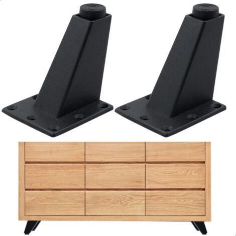 SHINING HOUSE Tischbeine für Sofamöbel – geeignet für TV-Couchtisch, Schrank und andere Möbel, höhenverstellbar, 4 Stück, 7 x 6,3 x 8 cm, robust, langlebig, starke Kapazität, abriebfestes und glattes (1/4)