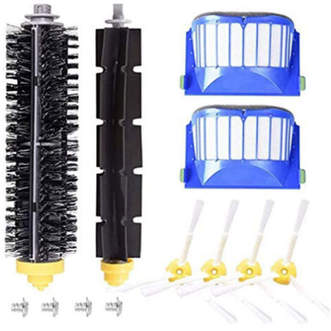 Zubehör für iRobot Roomba 600 610 620 630 645 650 655 660 680 500 Serie Modell 595 Ersatz Kit Nachschub iRobot Teile Set Filter Seite Bürste (1/5)