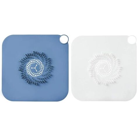 SHINING HOUSE 2er-Pack Silikon-Abflussfilter, rutschfester Duschstopper, Duschabflussstopfen, Küchenspüle, Haushaltsabflussschutz, Badezimmerzubehör (1/5)