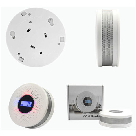 Display Rauch SHINING HOUSE Rauch- und Kohlenmonoxidmelder 10 Jahre, mit LCD-Display ...