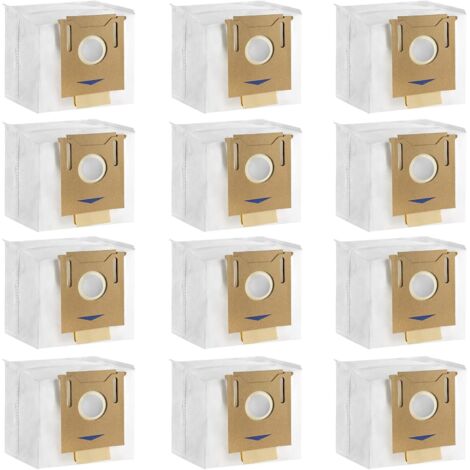 12er-Pack Staubsaugerbeutel für ECOVACS DEEBOT N8+ N8 Pro+ N8 Pro Plus T8 T8+ T8 AIVI T8 AIVI+ T8 MAX T9+ DX93 DDX96 Yeedi Vac Station Staubsauger-Ersatzteile-Zubehör (1/5)