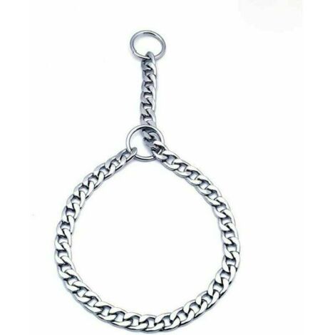 SHINING HOUSE Hundehalsband aus massivem Eisen mit Metallkette, verstellbares Trainingshalsband für große Hunde, Haustier, S (1/4)