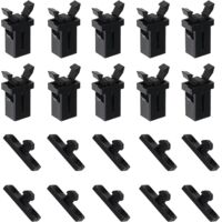 10 Pairs Kunststoff Touch Deckel Mülleimer Latch Lock Ersatz Kompatibel 20.112,5mm