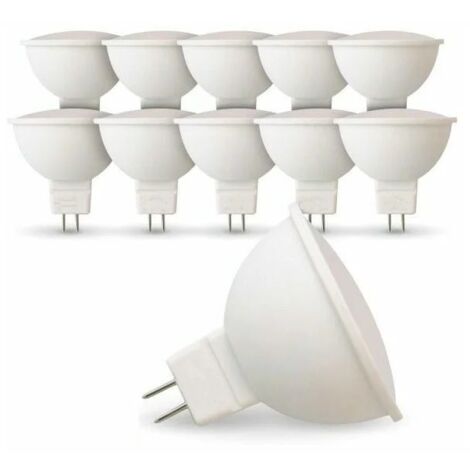 set di 10 lampade LED MR16 AC/DC5w Temperatura colore: bianco neutro 4000K