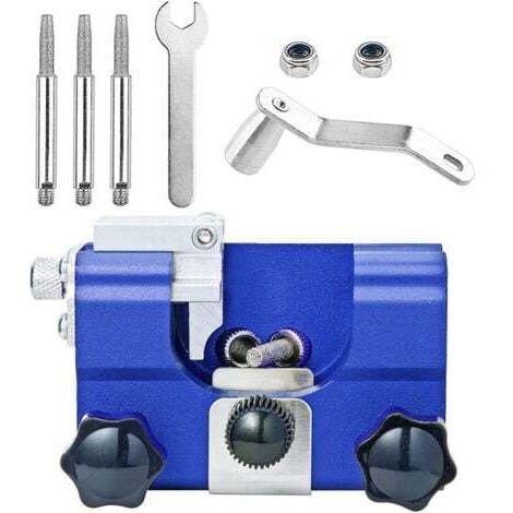 Affilatrice per catene a manovella, affilatrice per catene portatile per uso domestico, affilatrice per catene con clip per catene, affilatrice per catene per motoseghe portatile, adatta per giardinie (1/5)