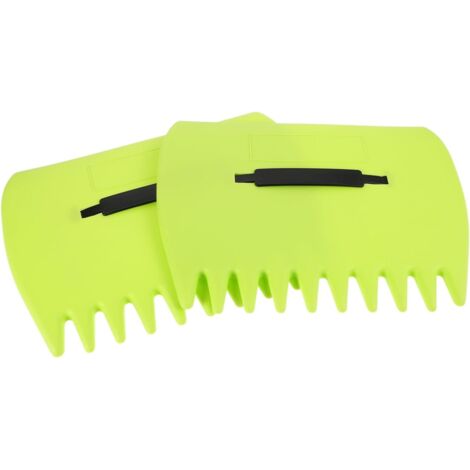Rastrello da giardino ergonomico per la raccolta, attrezzo resistente con comoda impugnatura per la manutenzione del prato e del giardino, riduce l'affaticamento del verde (1/5)