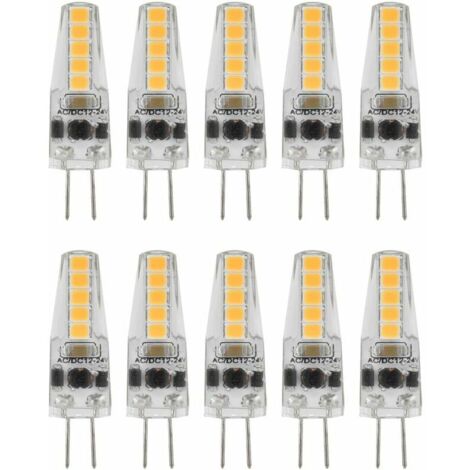 Wonkelly Lampadine G4 Led, 10 Pezzi 3000K 200LM Lampada LED, 2W