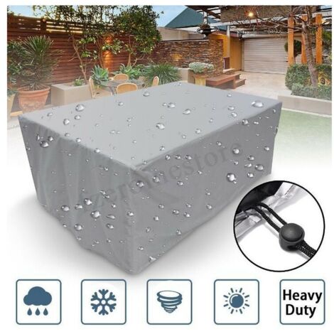 Copertura per mobili da giardino quadrata 210d, 100x100x85cm Copertura impermeabile per mobili da giardino Copertura per tavolo da patio rettangolare Resistente agli strappi per mobili come tavoli e s (1/4)