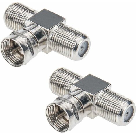 Cavo Splitter Coassiale F Maschio A Doppia F Femmina, 50 Ohm, RG316, 15 Cm, Per TV, Satellite E Antenna LTE