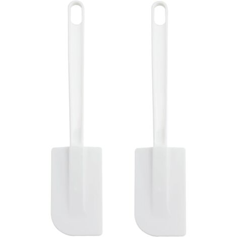 Spatola da cucina professionale in gomma da 2 pezzi, spatola in silicone resistente al calore, raschietto flessibile e antiaderente, per mescolare, mescolare e raschiare (1/5)