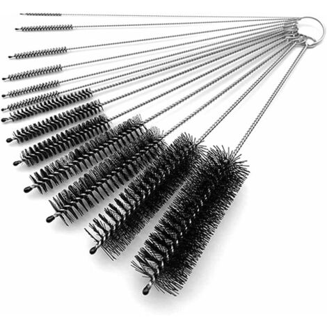 13 pezzi Spazzole per la pulizia dei tubi in nylon Spazzole per la pulizia dei tubi per tubi di diverse dimensioni (nero) (1/5)