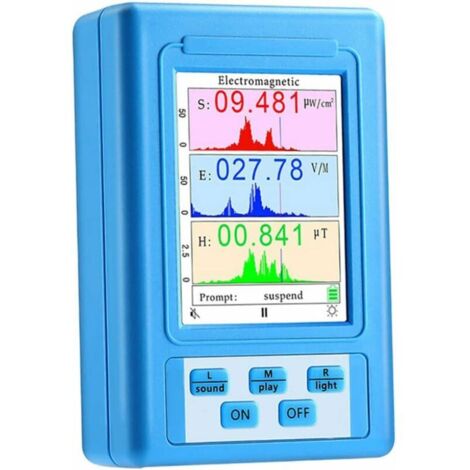 Misuratore EMF GABRIELLE Rilevatore di radiazioni di campi elettromagnetici BR-9A Tester con display LCD Contatore Misuratori EMF