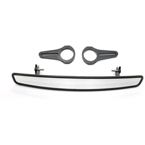 Specchietto retrovisore centrale convesso largo 15" per specchietto interno per veicoli fuoristrada FLYQUICK ATV/UTV, specchietto interno grandangolare con gomma di ricambio da 2" (1/5)