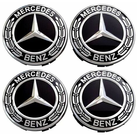 GABRIELLE 4 coprimozzi compatibili con coprimozzo centrale Mercedes Benz da 75 mm, accessori per auto in ABS