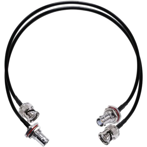 Cavo patch GABRIELLE BNC RG58 da BNC maschio a BNC femmina, cavo coassiale per radio CB da 20" (50 cm), cavo di prolunga per antenna Wi-Fi per sistemi di sicurezza, confezione da 2 (1/5)