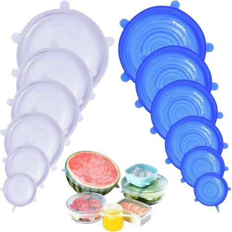 PAMIYO Coperchi in Silicone Stretch, 12 Pezzi di Diverse Dimensioni
