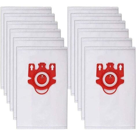 12 sacchetti per aspirapolvere per Miele serie F/J/M HyClean 3D Efficiency, sacchetti per Miele 9917710 (1/5)