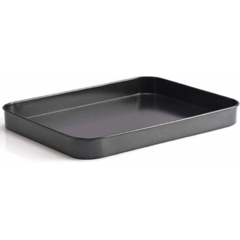 GABRIELLE Mini teglia da forno in acciaio inox - Piccola teglia da forno - Rettangolare - Per cuocere, cucinare e servire - 24,6 x 18,8 x 2,3 cm
