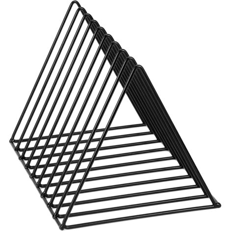 1 pz. Organizzatori triangolari per libri, porta dischi in vinile, 9 scomparti, porta riviste, per riporre riviste, libri, album fotografici