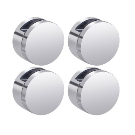 Accessorio per clip di fissaggio in vetro per impieghi gravosi per hobbisti, progettisti professionisti, ristrutturazione della casa, confezione da 4 (1/5)