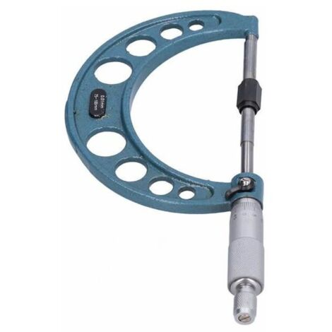 Micrometro esterno (75-100 mm) Strumento di misurazione dello spessore in acciaio inossidabile Pratico e conveniente (1/4)