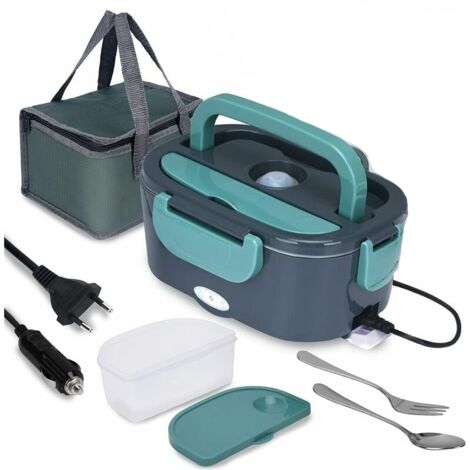 Riscaldatore per pranzo GABRIELLE, riscaldatore per pasti 3 in 1 (12 V / 24 V / 220 V), ciotola riscaldante portatile da 1,5 l, contenitore per pranzo riscaldante da 60 W per auto, camion, casa o camp