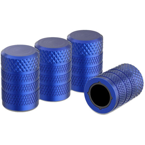 Tappi per valvole pneumatici, confezione da 4, in alluminio anodizzato, resistenti alla corrosione, universali per auto, camion, motociclette, SUV e biciclette. (1/4)