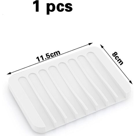 Portasapone Autodrenante In Silicone (2 Pezzi) - Ispessito E Antiscivolo Per Doccia E Bagno - 2