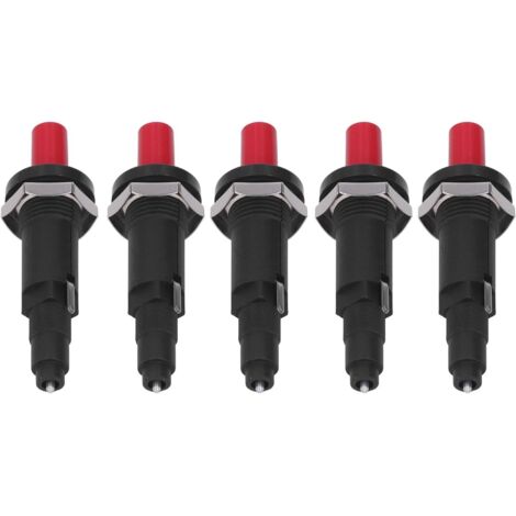 Accenditore piezoelettrico da 5 pezzi, accenditore per grill a pulsante ad alta temperatura, resistenza alle alte temperature, accessori per accendifuoco da cucina per cucinare all'aperto (1/5)