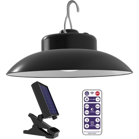 Luci solari per ombrellone da giardino, set da 3 pezzi, lampada solare per ombrellone, telecomando, ricarica USB, display di potenza, luci da 1,2 W per tenda, campeggio, patio, terrazza, luce calda