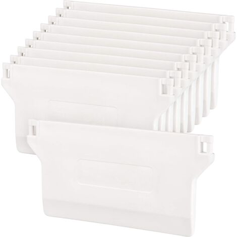 Set Di 10 Pezzi Di Ricambio Per Tende Verticali 89 Mm – Bianco, Alta Qualità - 2