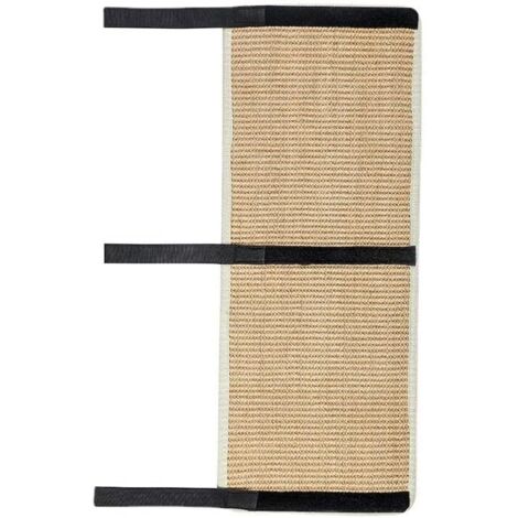 Tappetino tiragraffi in sisal beige naturale con velcro per mobili, tappeti, divani, tappetino protettivo per sedia da ufficio (1/5)