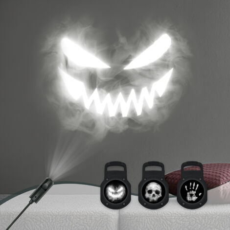 Proiettore Halloween Esterno, Proiettore Luci Decorazioni Impermeabili IP44 per Esterni Interni, Lampada di Proiezione a LED Dinamica, per Giardino, Finestra, Muro, Cortile, Club, Feste