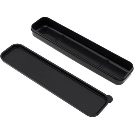 Scatola portaposate portatile, scatola portaposate da viaggio, scatola portaposate semplice (nera) (1/4)
