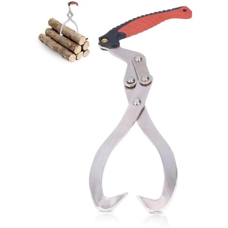 Pinza per tronchi, pinza per tronchi da giardino, lunghezza totale 44 cm, gancio per sollevamento tronchi, dimensione massima 30 cm, attrezzo per il trasporto di tronchi, pinza per sollevamento tronch (1/5)