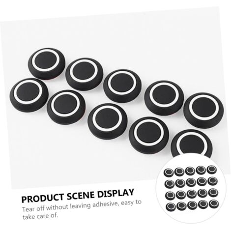 20 pezzi di protezioni per carrozzeria in silicone anticollisione, rotonde, flessibili, antigraffio, antiurto e antiurto, nere (1/4)