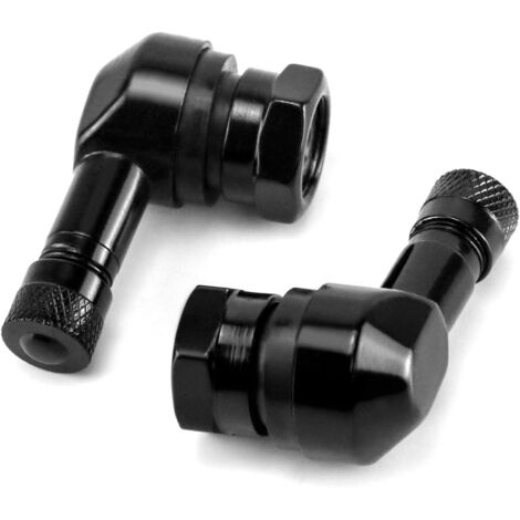 Adatto per pneumatici modificati per veicoli elettrici per motociclette, valvola impermeabile in lega di alluminio CNC, valvola colorata TV25AL, valvola a 90 gradi (1/4)