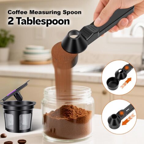 Cucchiaio Dosatore 2-in-1 In Acciaio Inox Per Caffè: Misura E Pressa La Polvere Per Un Espresso Perfetto