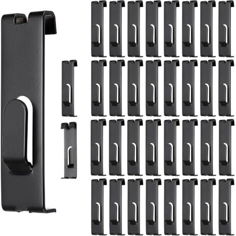 Set di 35 ganci metallici per cruscotti, bacheche, tacche per cornici, grafica commerciale e accessori per griglie di negozi (1/5)