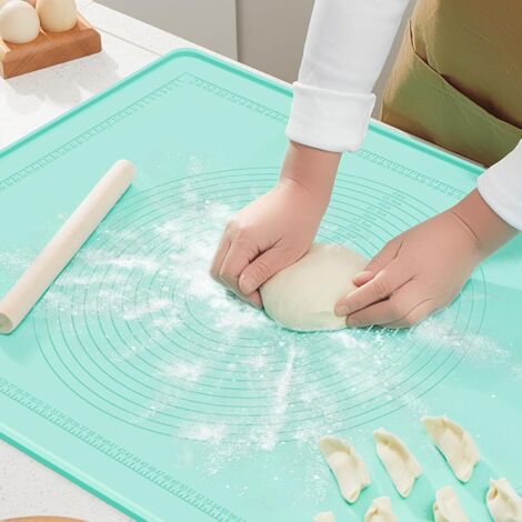 Tappetino da pasticceria grande, tappetino da impasto antiaderente 70×50 cm, tappetino da banco in silicone riutilizzabile con misure, tappetino da pasticceria in silicone antiscivolo per biscotti, im (1/5)