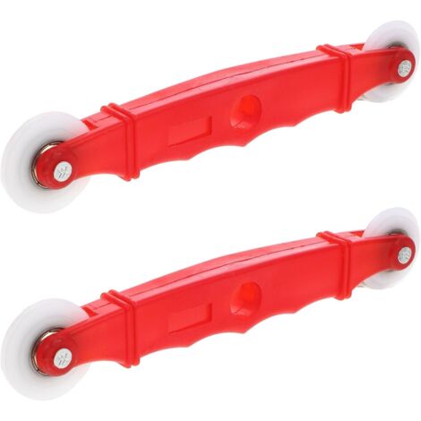 Set di 2 attrezzi per l'installazione di zanzariere per finestre e porte, con ruote doppie concave e convesse per l'installazione di guarnizioni e reti e per una riparazione duratura. (1/5)
