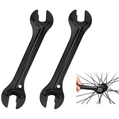 Set di 2 chiavi per mozzi di bicicletta 13/14/15/16 mm - Cono in acciaio conico (1/5)